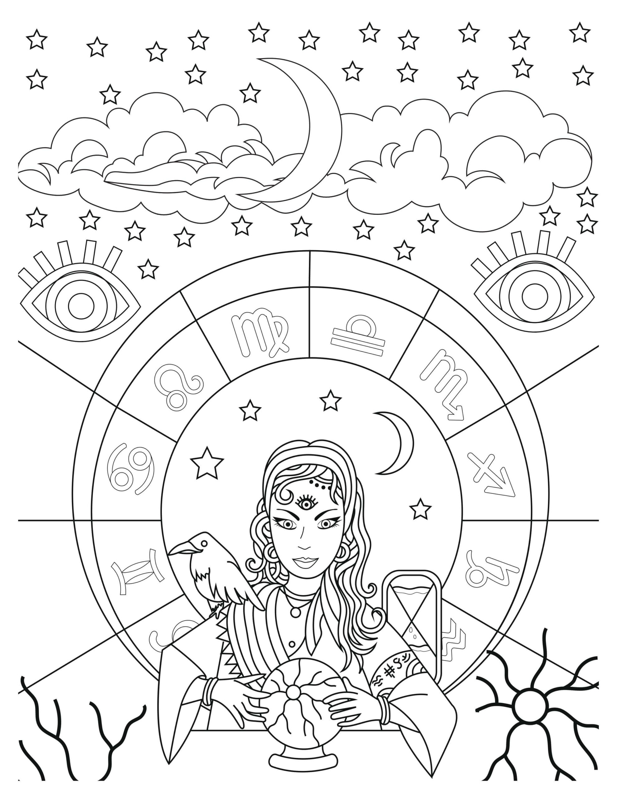 Esoteric Colouring In Mystical Enchantment Coloring Pages for Endless Inspiration