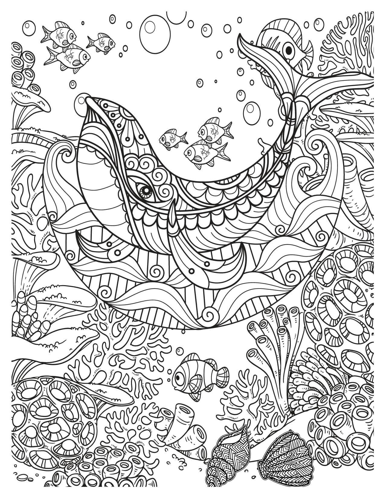Deep Sea Coloring Pages | Explore Underwater Wonders