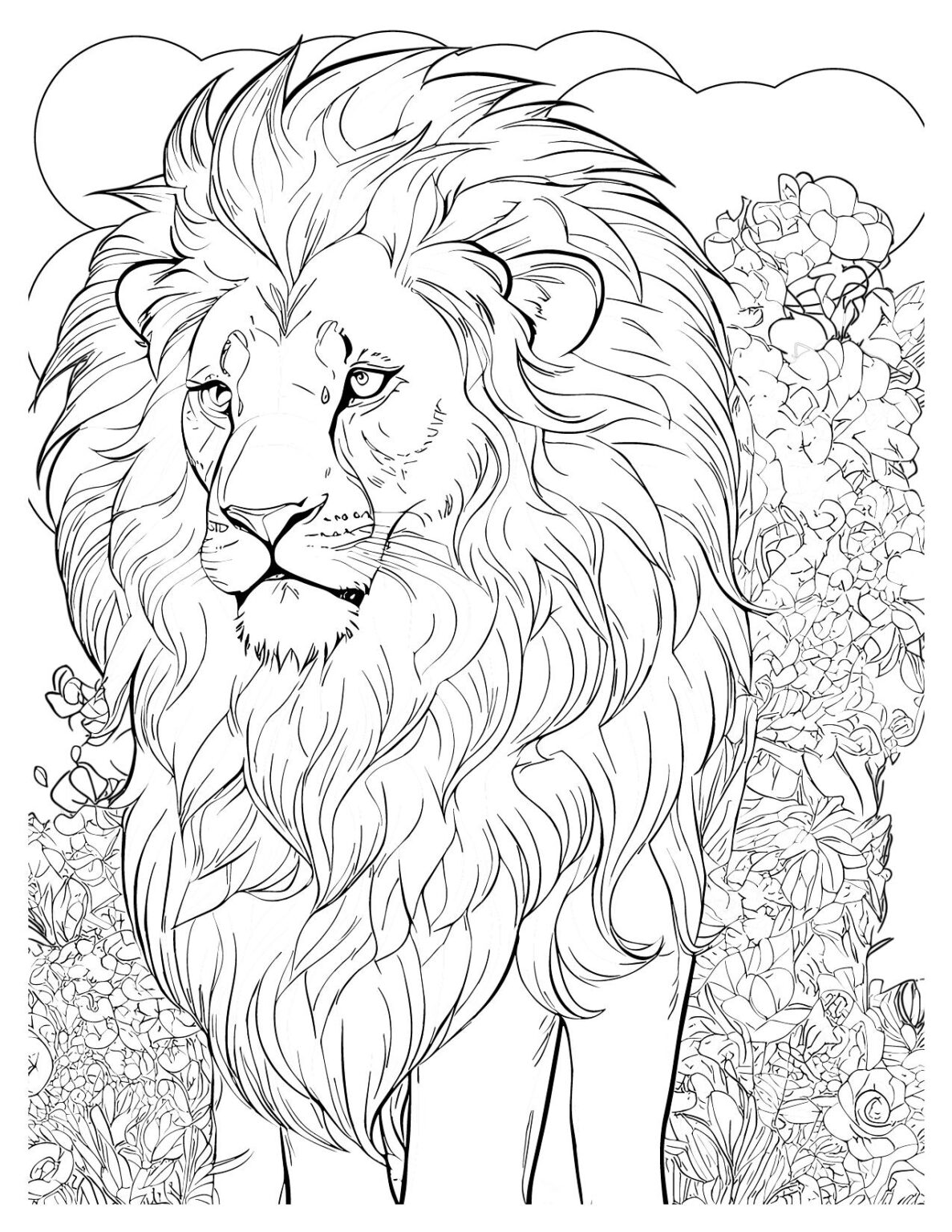Majestic Lion Coloring Pages: Explore Wild Creativity