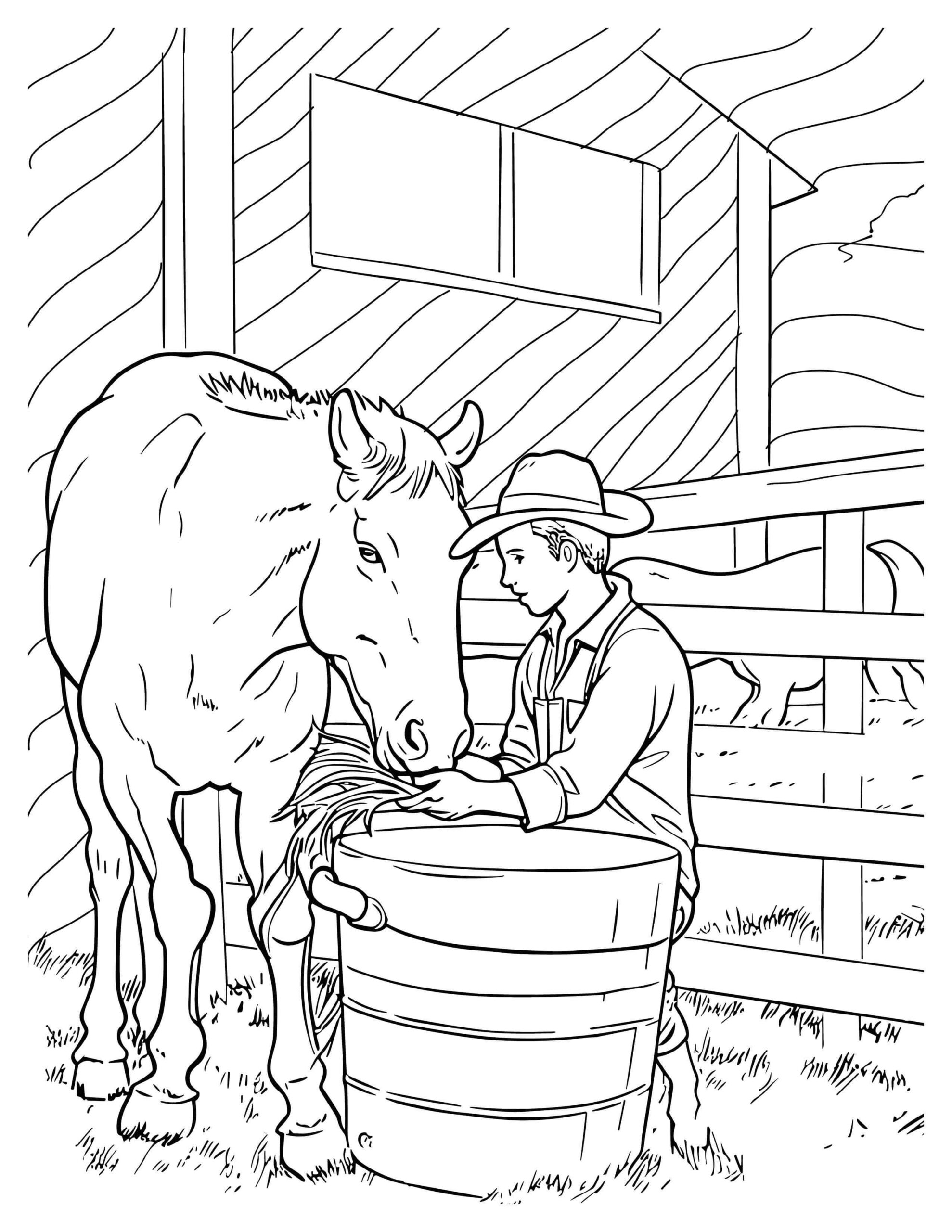 Farm Life Coloring Pages | Down on the Farm Delights
