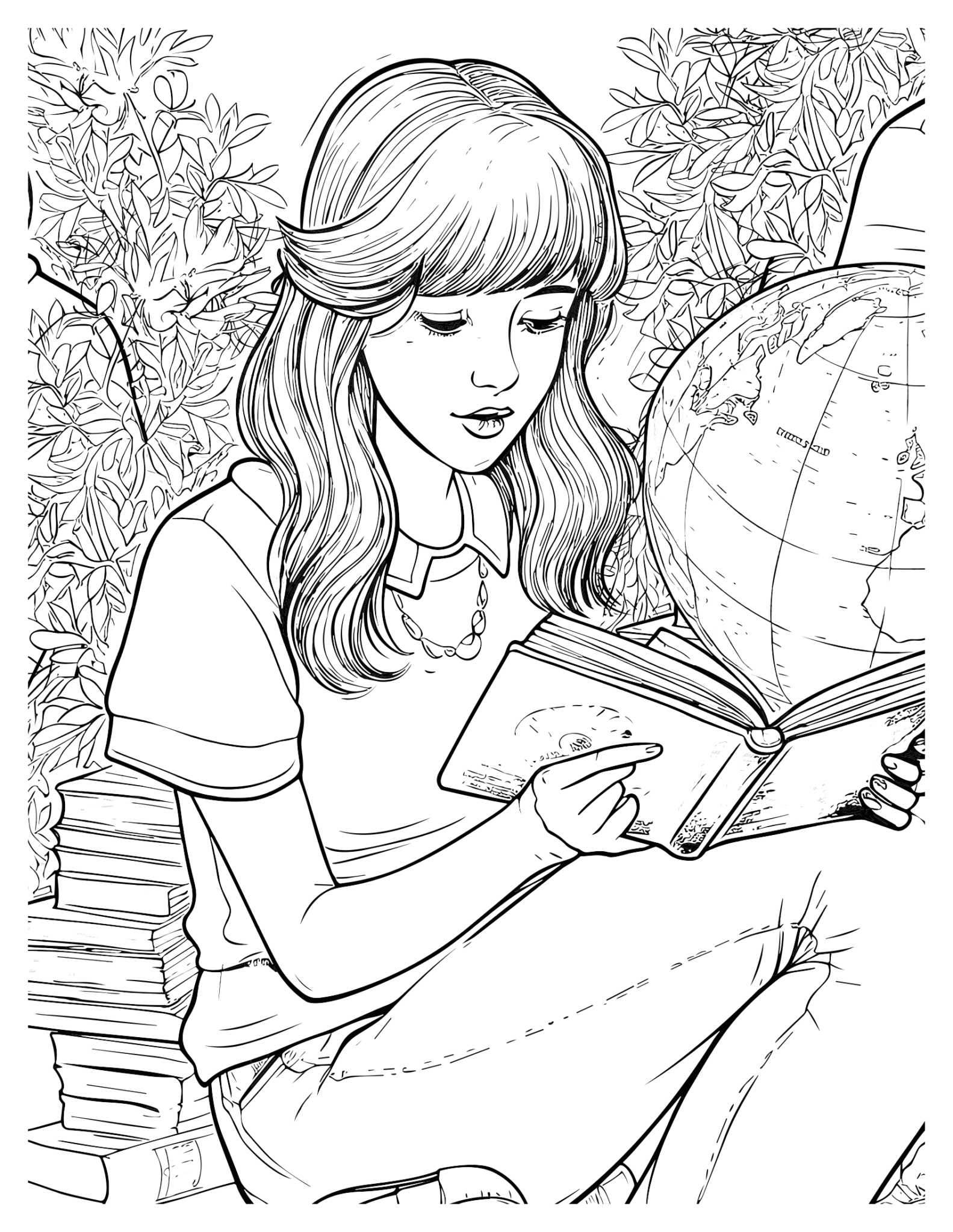Girl Power Coloring Pages Dive into Strength & Creativity