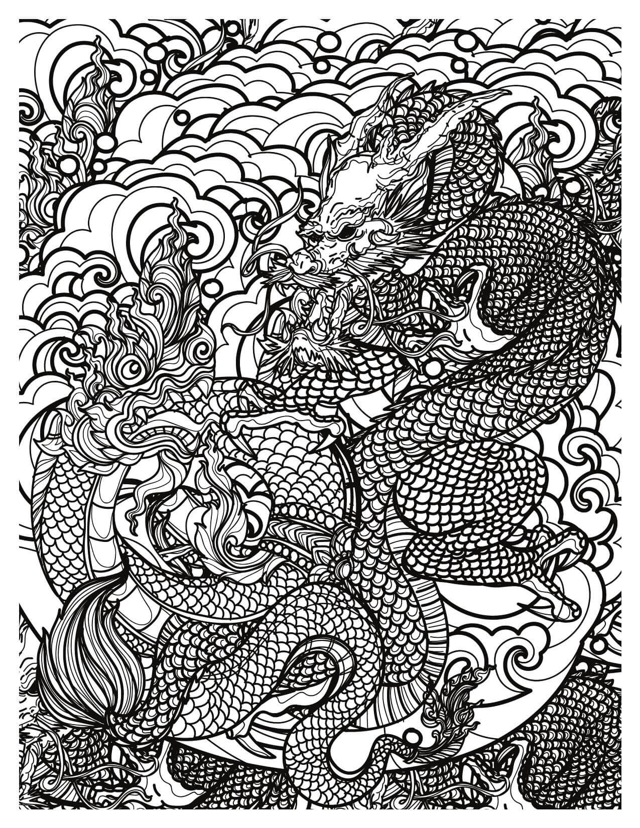 Dragon Coloring Pages | Mythical Adventures Await