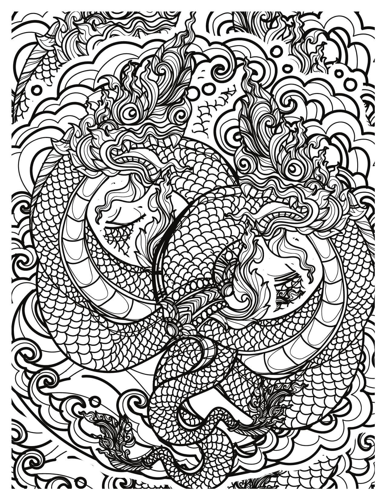 Dragon Coloring Pages | Mythical Adventures Await