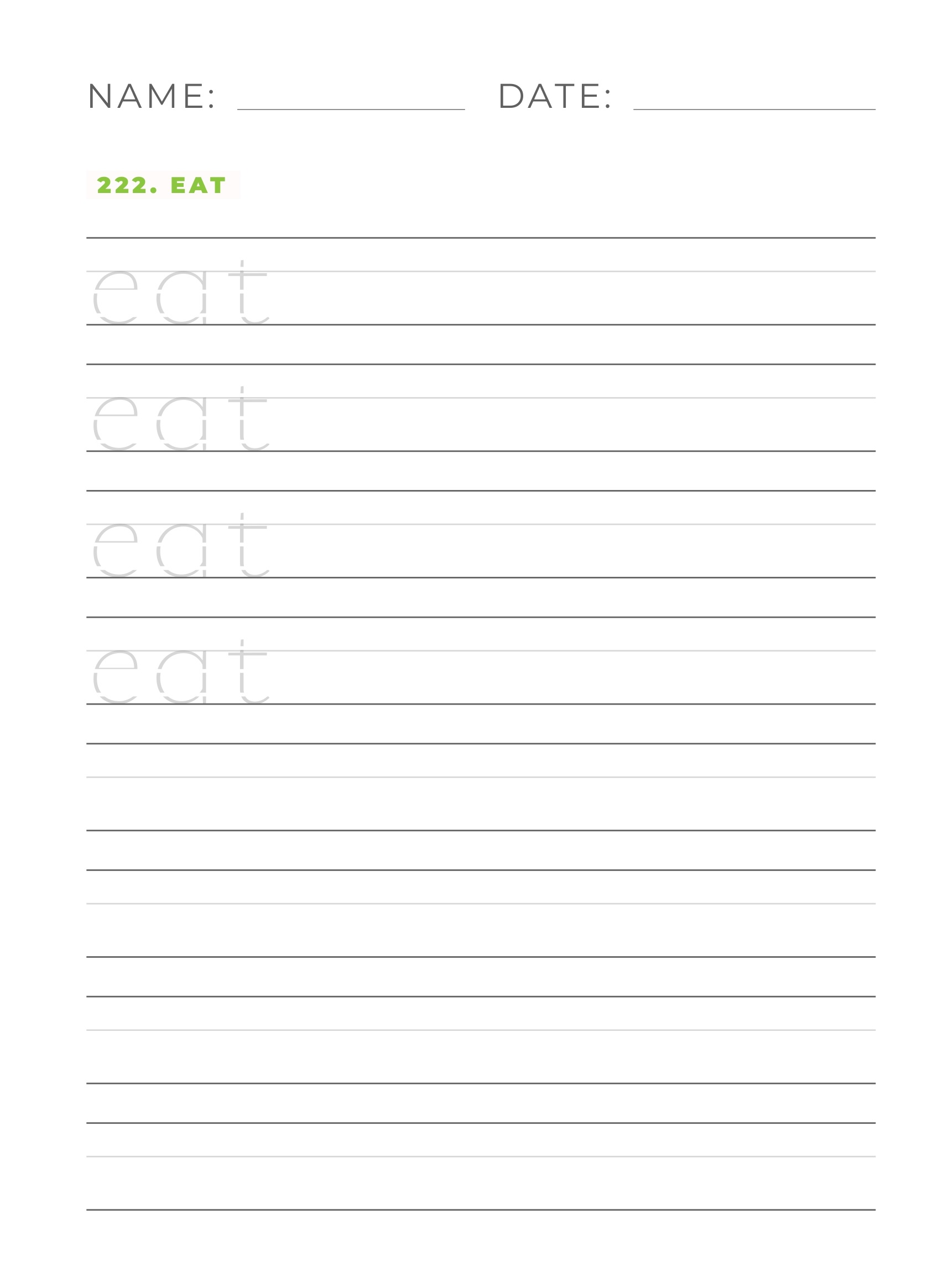 Fry Words Printable 201-300: Improve Reading Skills