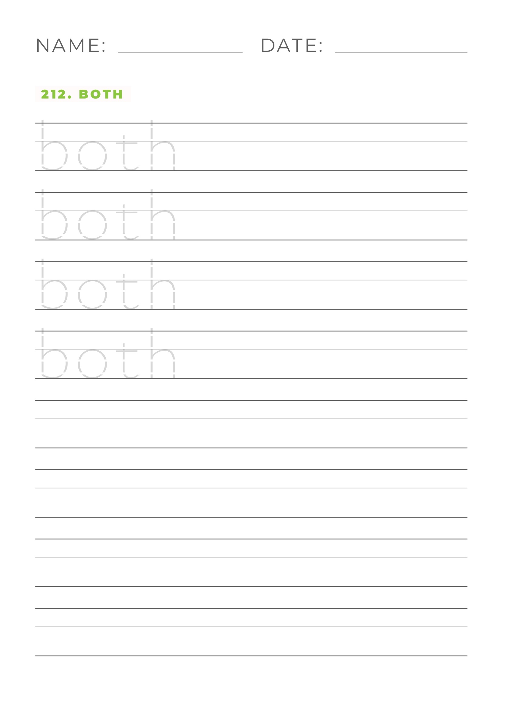 Fry Words Printable 201-300: Improve Reading Skills