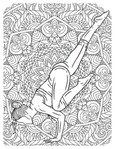 Harmonious Yoga Pose Coloring Pages For Relaxing Moments