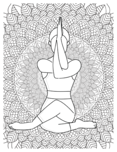Harmonious Yoga Pose Coloring Pages For Relaxing Moments