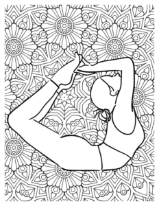 Harmonious Yoga Pose Coloring Pages For Relaxing Moments