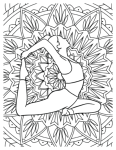 Harmonious Yoga Pose Coloring Pages For Relaxing Moments