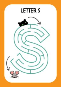 Alphabet Maze Path Alphabet Maze Printable | Fun Learning Activity