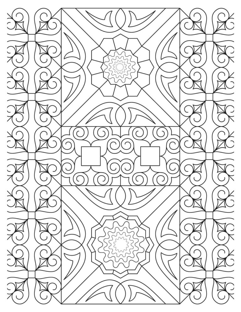 Geometric Pattern Coloring Pages | Unleash Your Creativity!