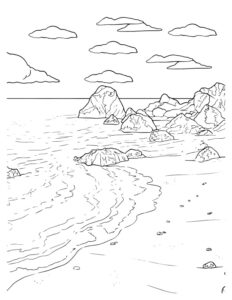 Ocean Coloring Page: Dive into Underwater Creativity