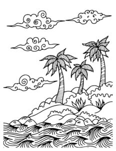 Ocean Coloring Page: Dive into Underwater Creativity