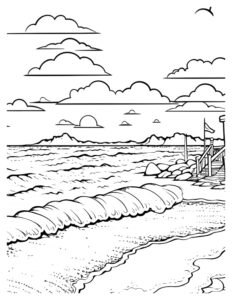Ocean Coloring Page: Dive into Underwater Creativity