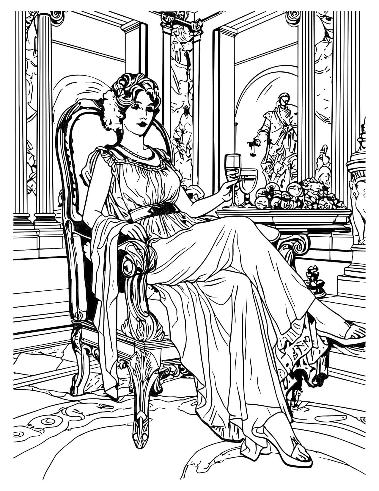 Victorian Coloring Pages Printable For Kids And Adults