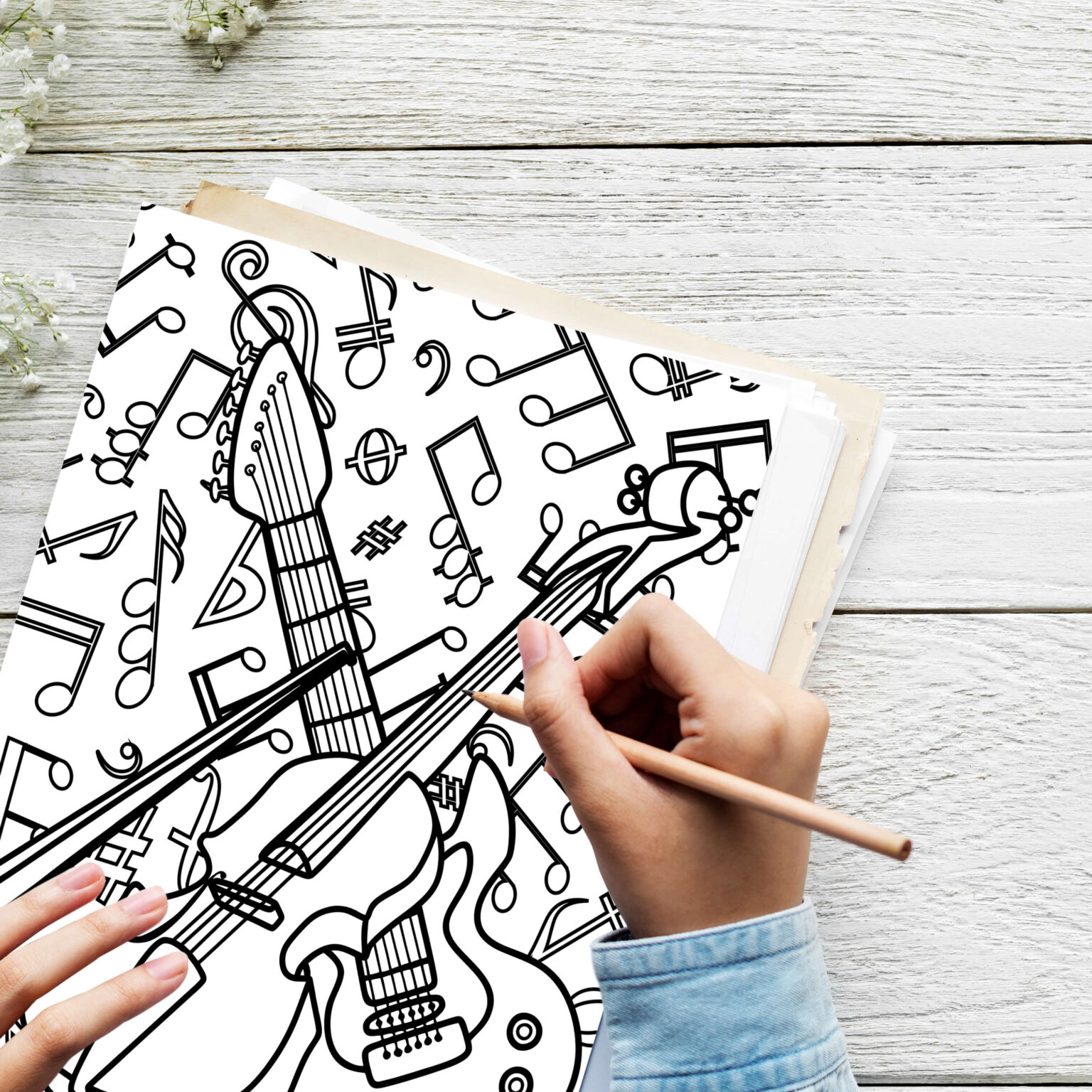 Violin Musical Instruments Color Page Musical Instrument Coloring Pages | Engaging Activities