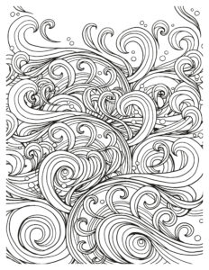 Ocean Waves Coloring Pages: Printable Seaside Serenity for Kids