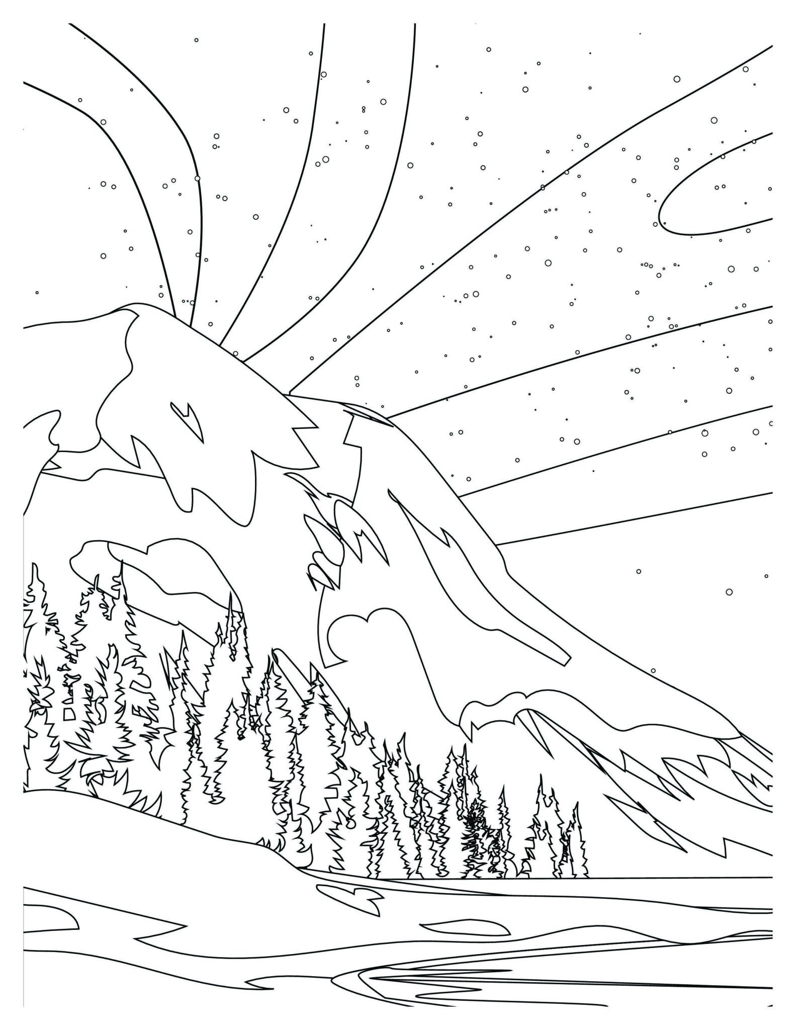 "Aurora Borealis Coloring Pages | Explore Nature's Beauty"
