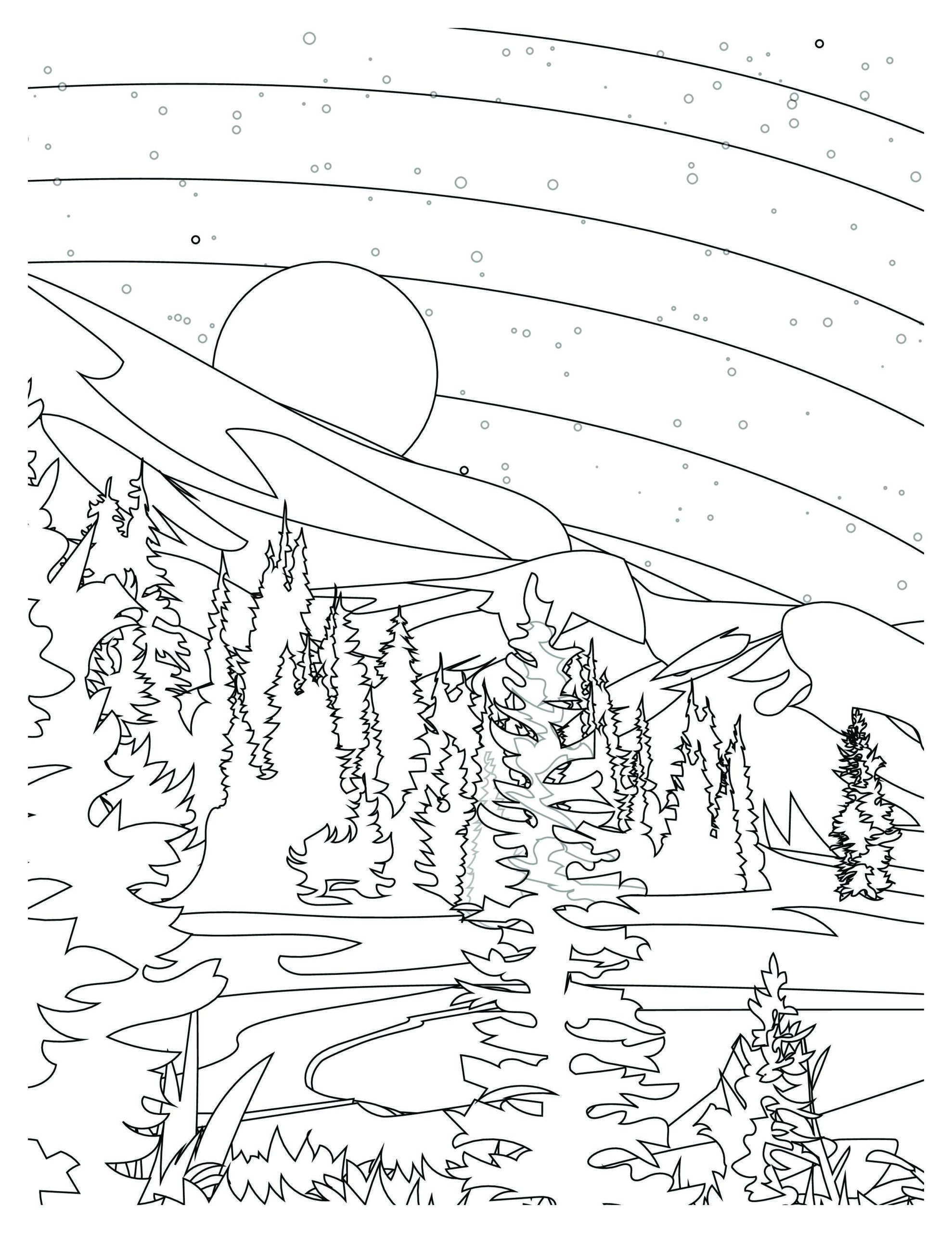 "Aurora Borealis Coloring Pages | Explore Nature's Beauty"