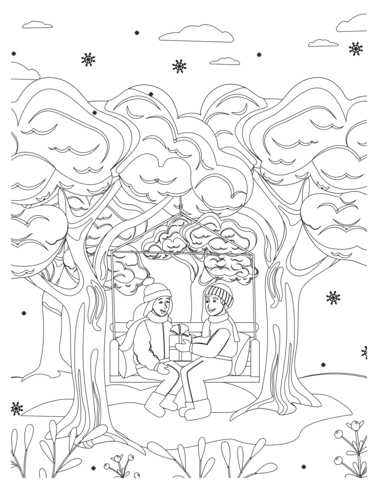 Holiday Sweater Coloring Pages: Relaxing Art Activities