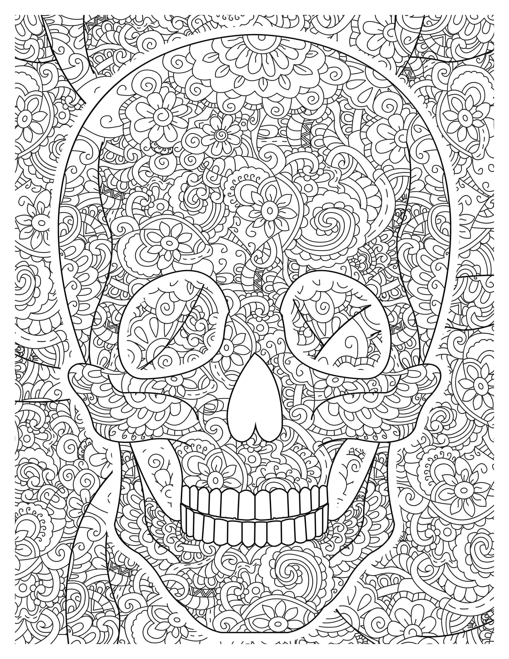 "Skull Coloring Pages: Spooky Fun for All!"
