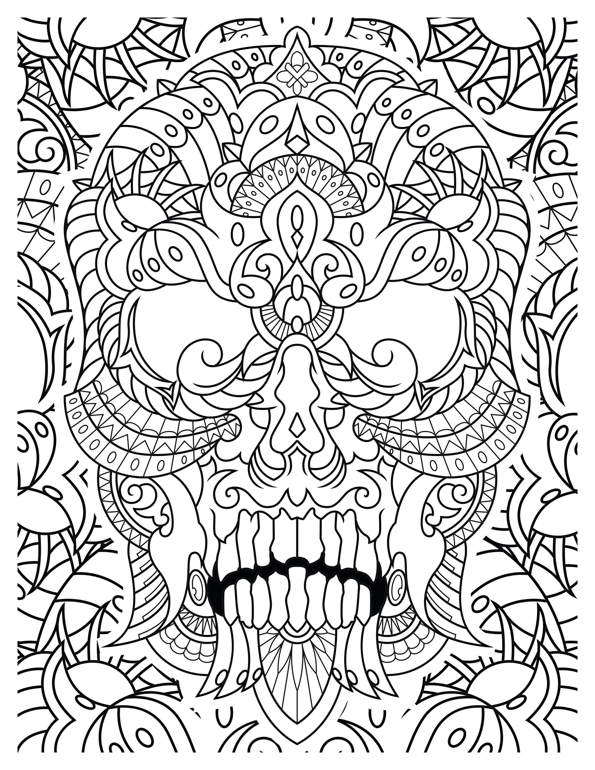 "Skull Coloring Pages: Spooky Fun for All!"