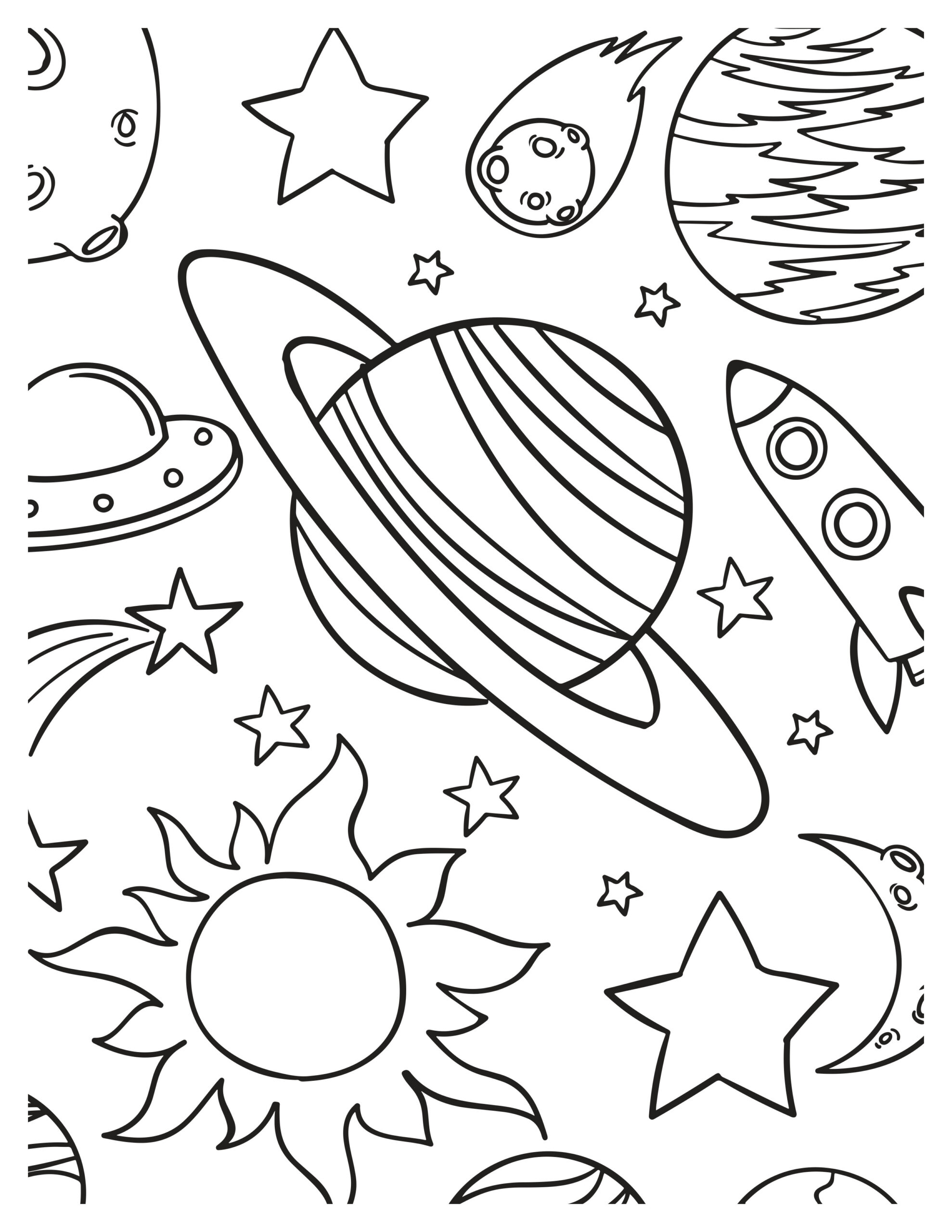 Abstract Cosmos Coloring Pages | Unlock Your Imagination