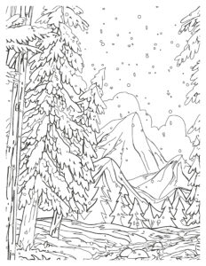 Winter Wonderland Coloring Pages: Explore Enchanting Designs