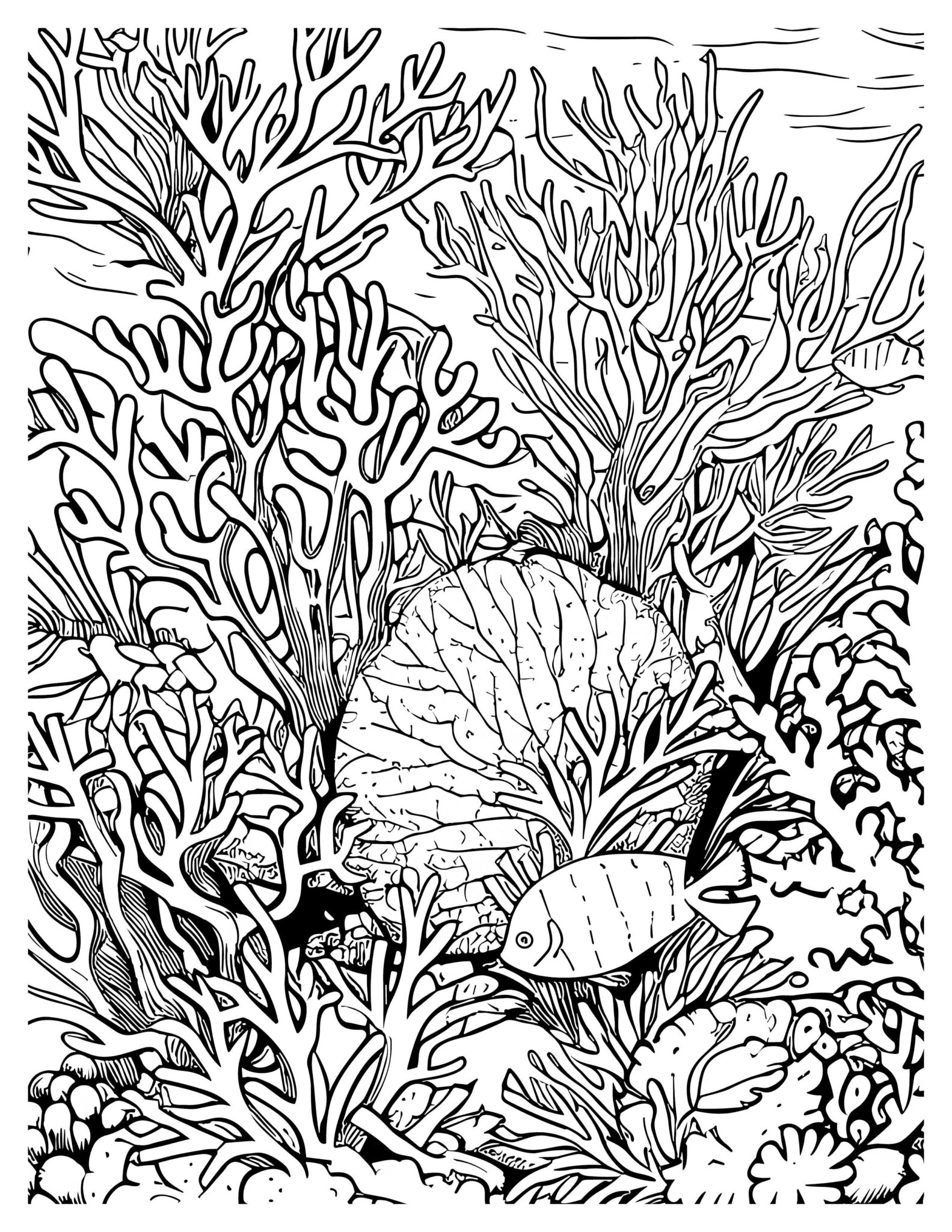 Majestic Oceanic Depths Coloring Pages | Discover The Mysteries