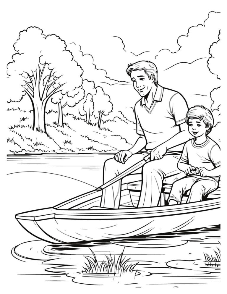 Fishing Coloring Pages | Reel in Fun with Printable Designs