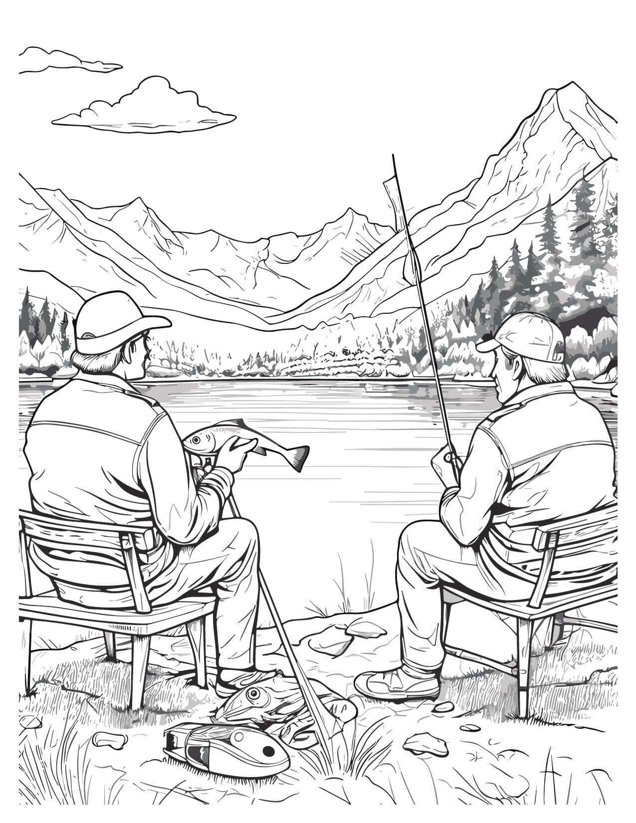 Fishing Coloring Pages | Reel in Fun with Printable Designs