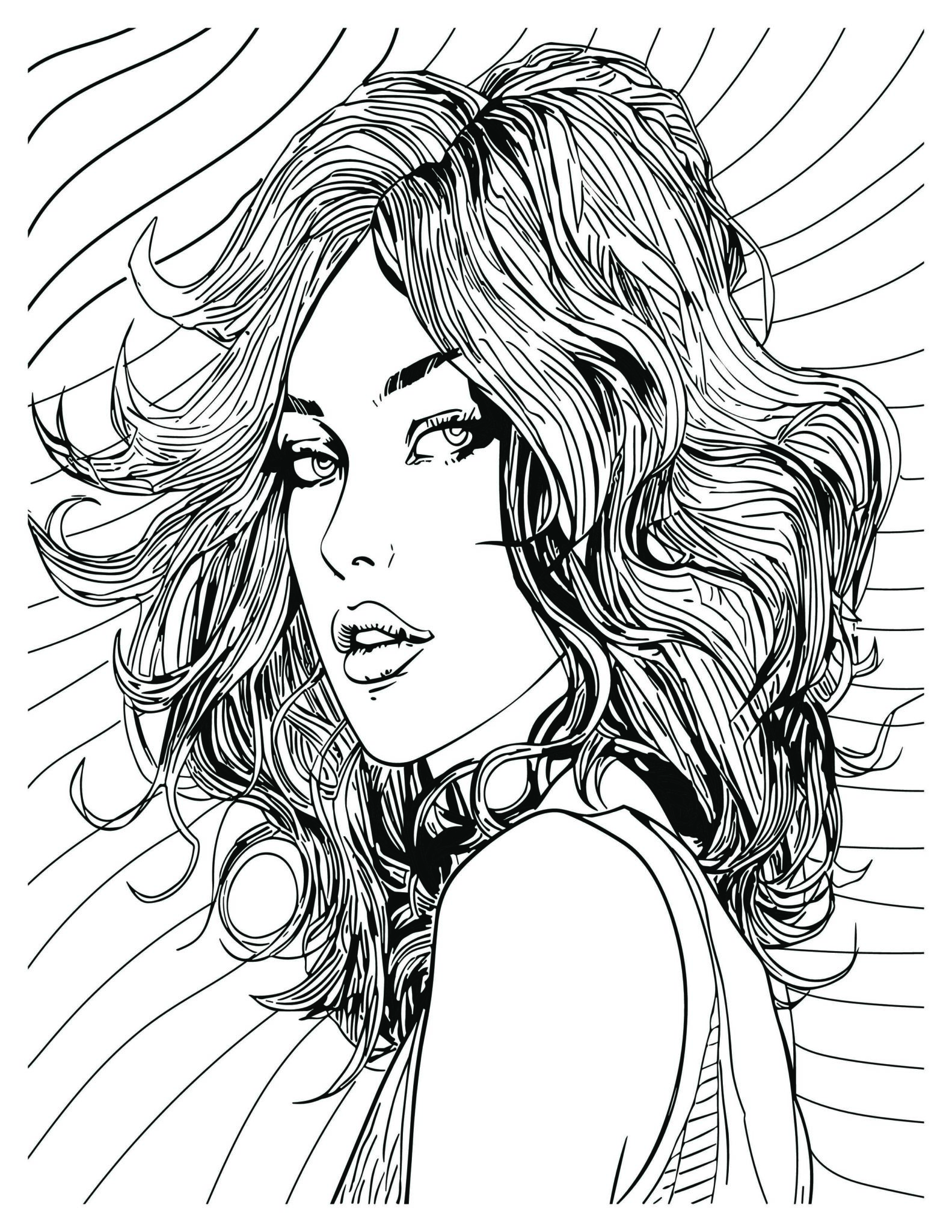 Hair Day Coloring Pages: Free Printable Sheets