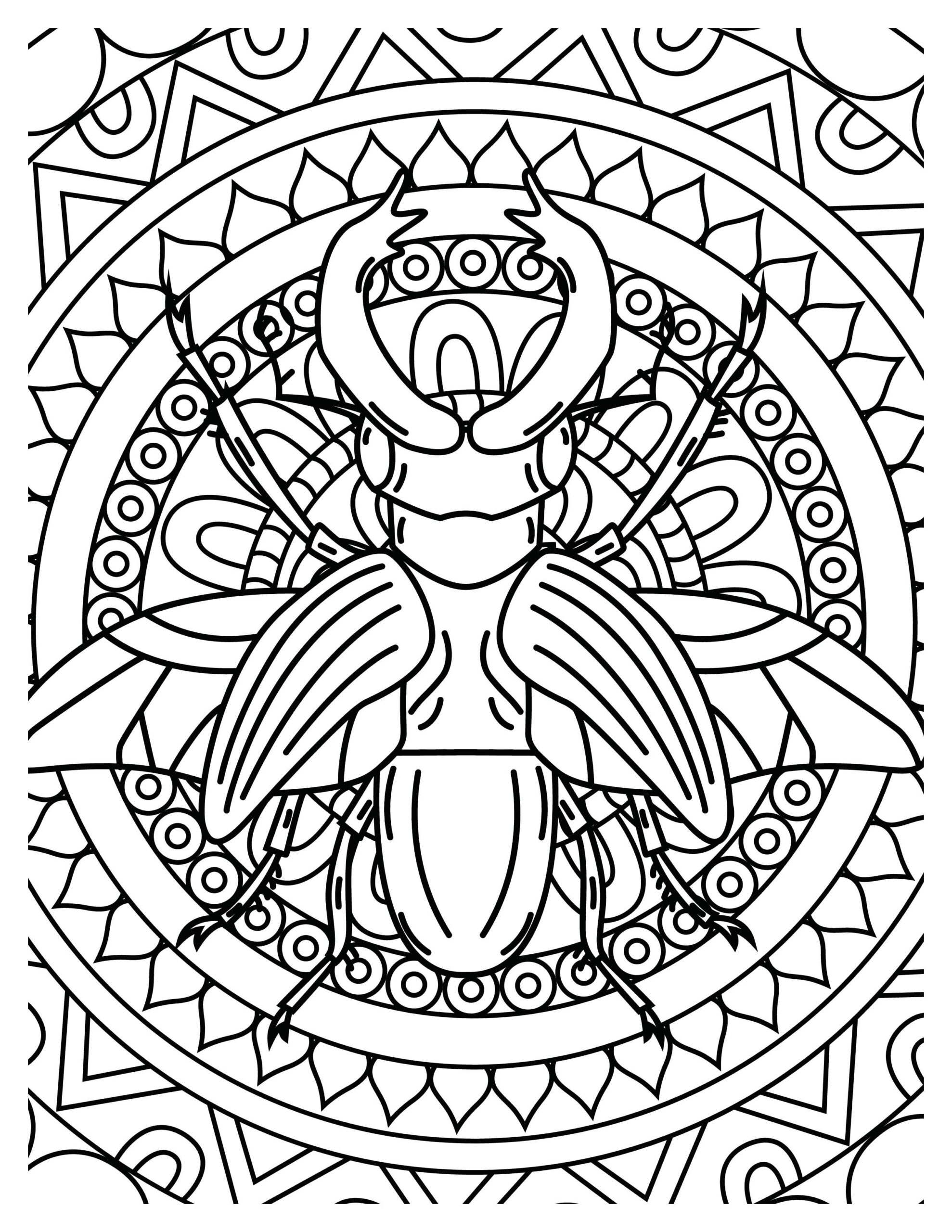 Insect Coloring Pages: Dive into Detail