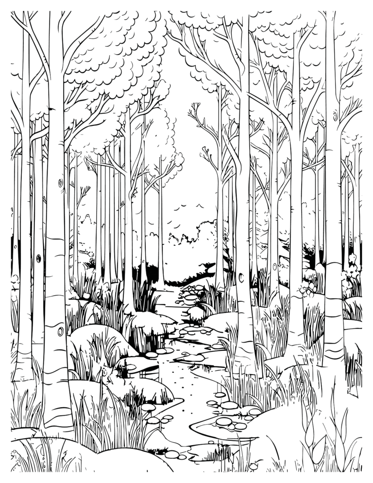 Vibrant Tropical Paradise Coloring Pages: Relaxing Island Escapes