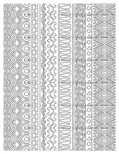 African Design Coloring Pages | Cultural Patterns to Color