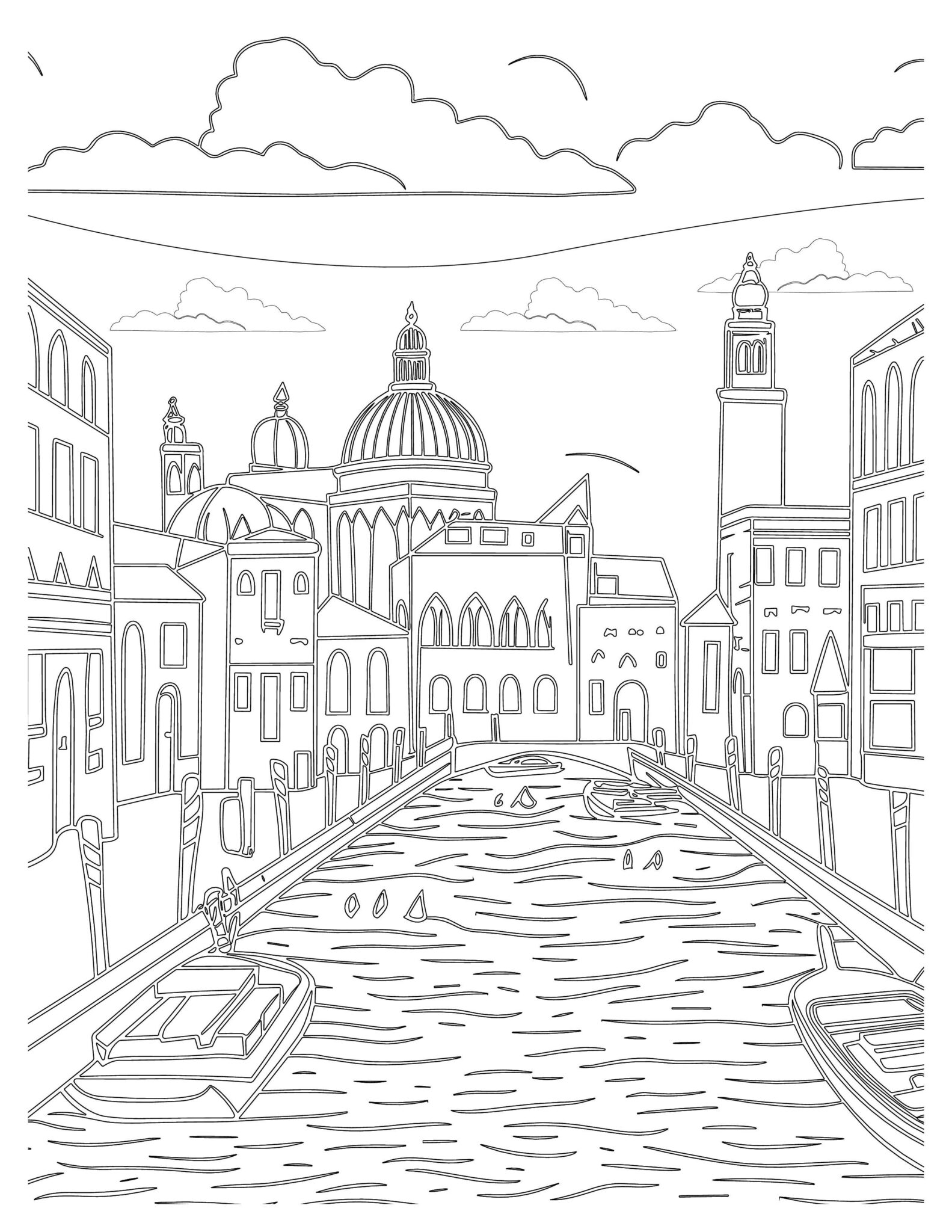 City Life Adventure Coloring Pages | Explore, Color, Create