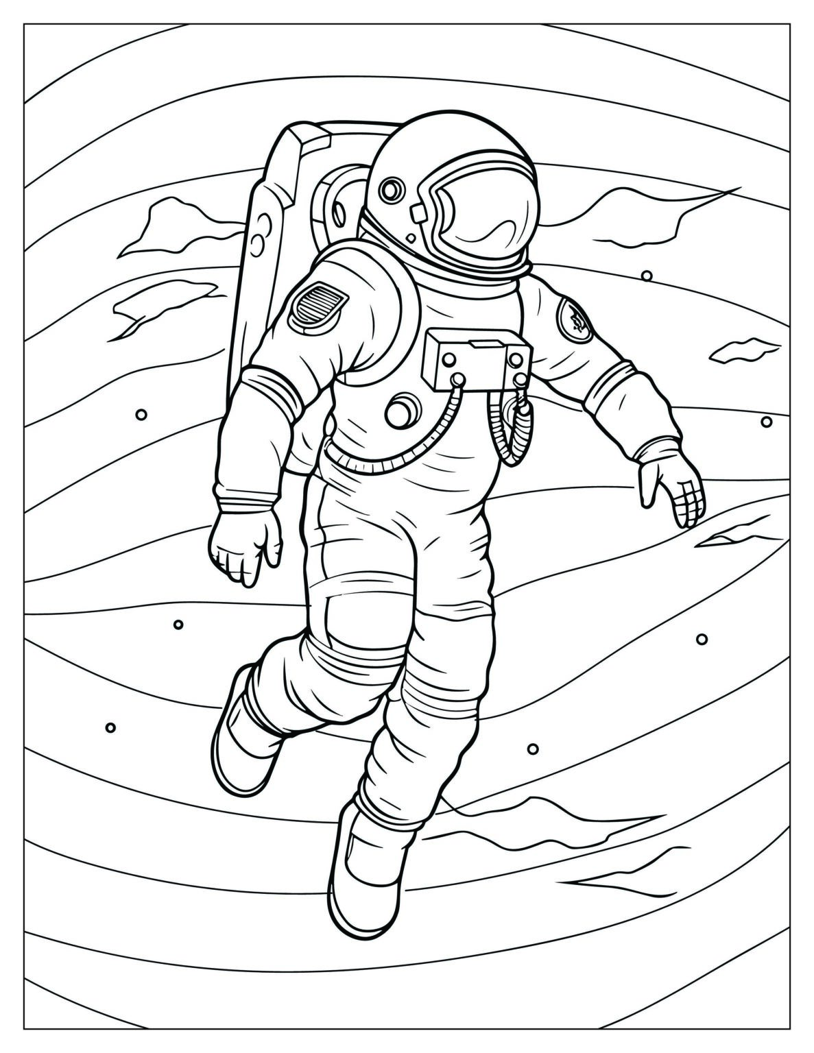 Journey Through Space Coloring Pages | Explore the Cosmos