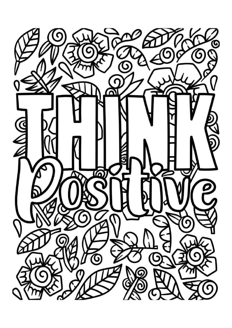 Inspirational Quote Coloring Pages | Relaxation and Motivation
