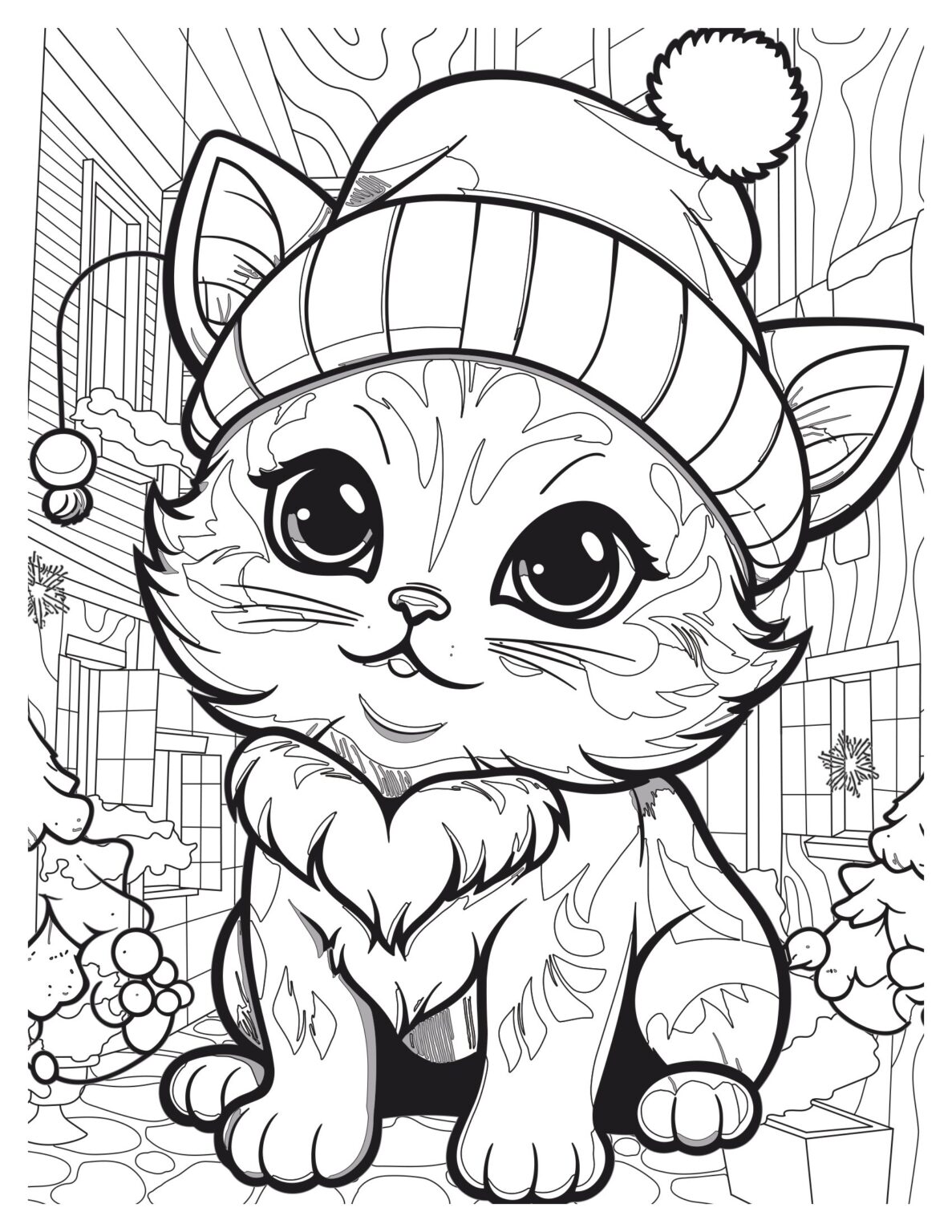 Kittens Galore Coloring Pages: Adorable Designs For Cat Lovers