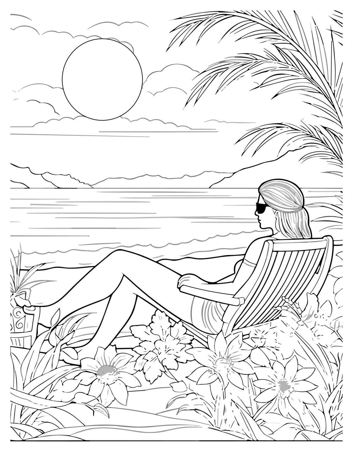 Fun In The Sun Coloring Pages Brighten Your Day