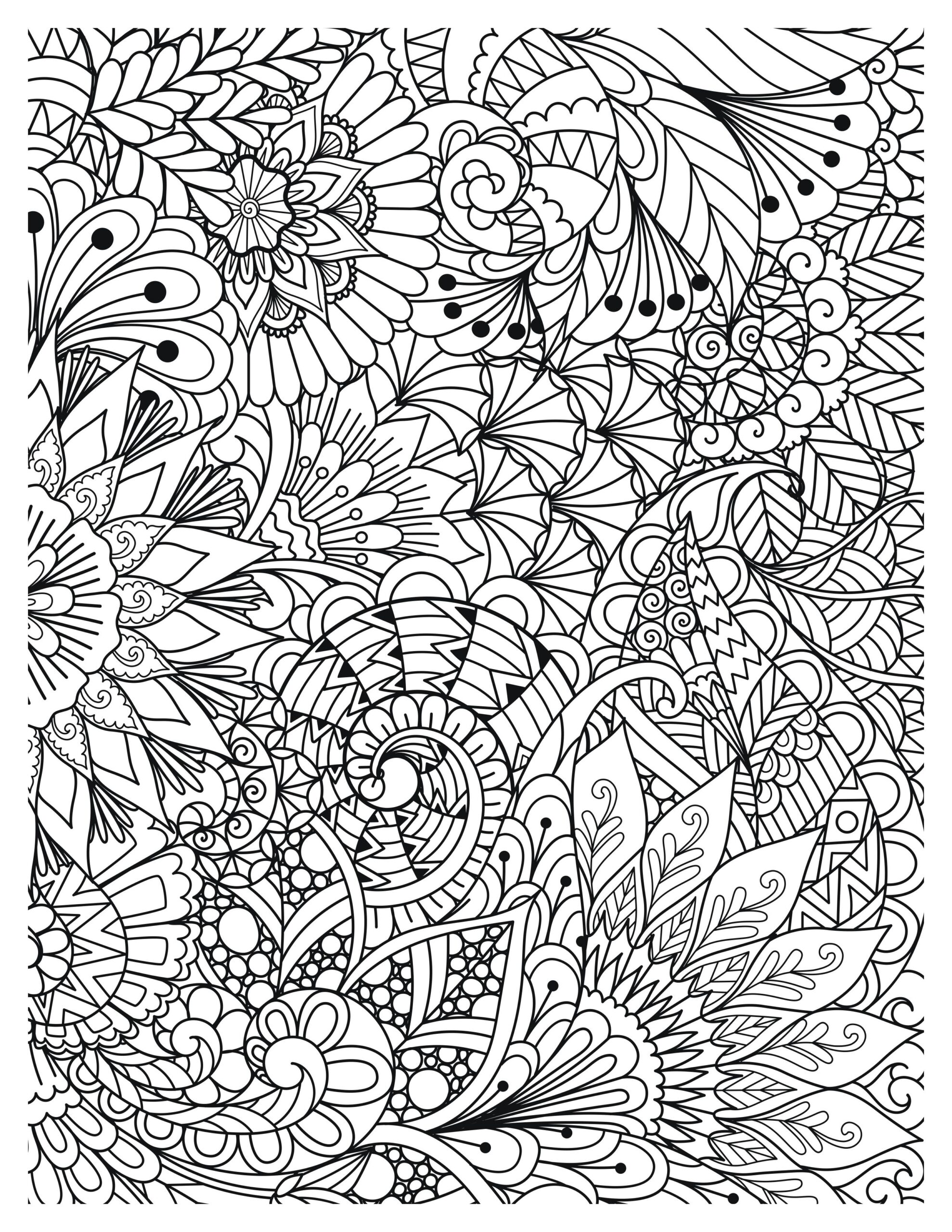 Mindful Mandala Garden Coloring Pages I Serene Escapes