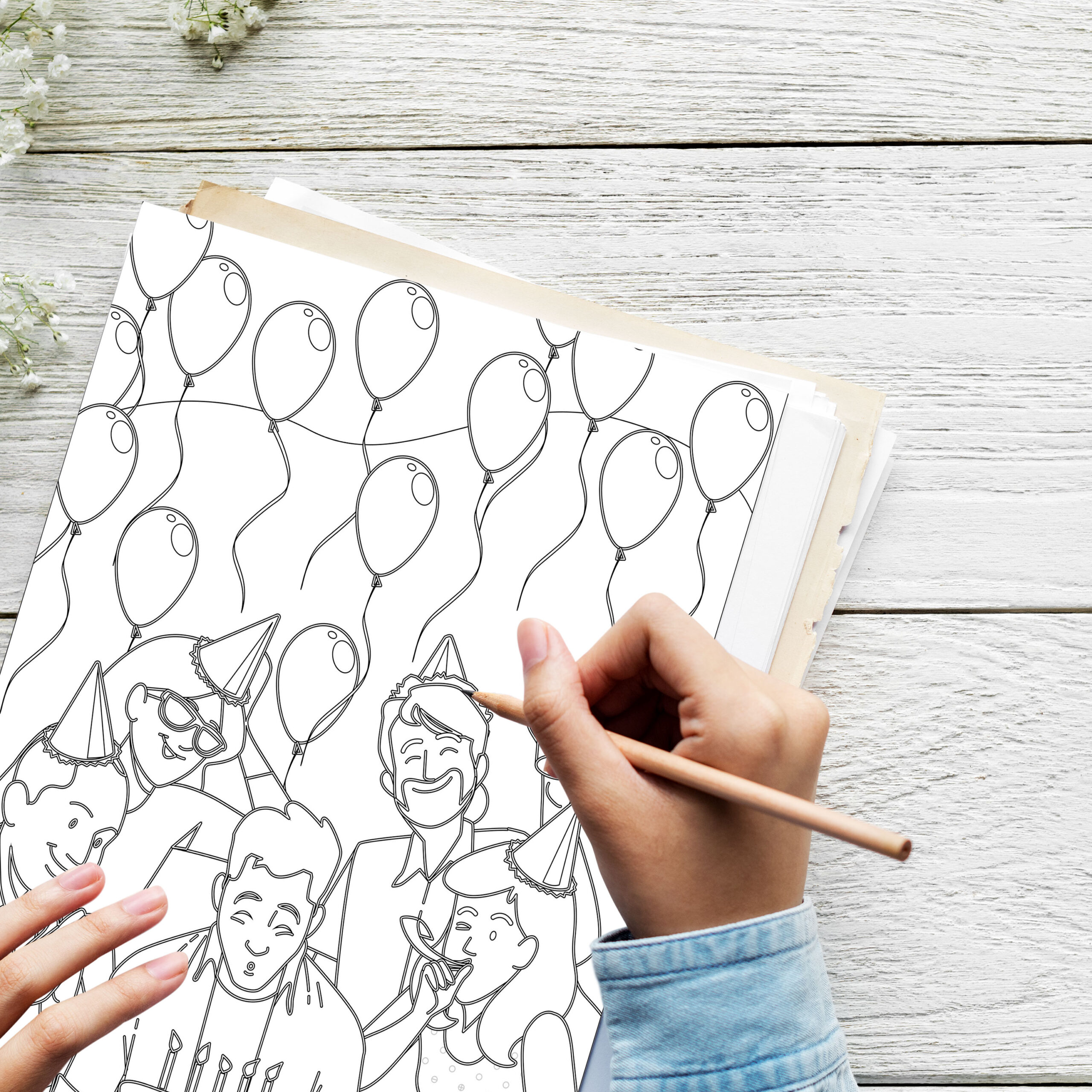 47 birthday bash coloring pages for kids i party palette