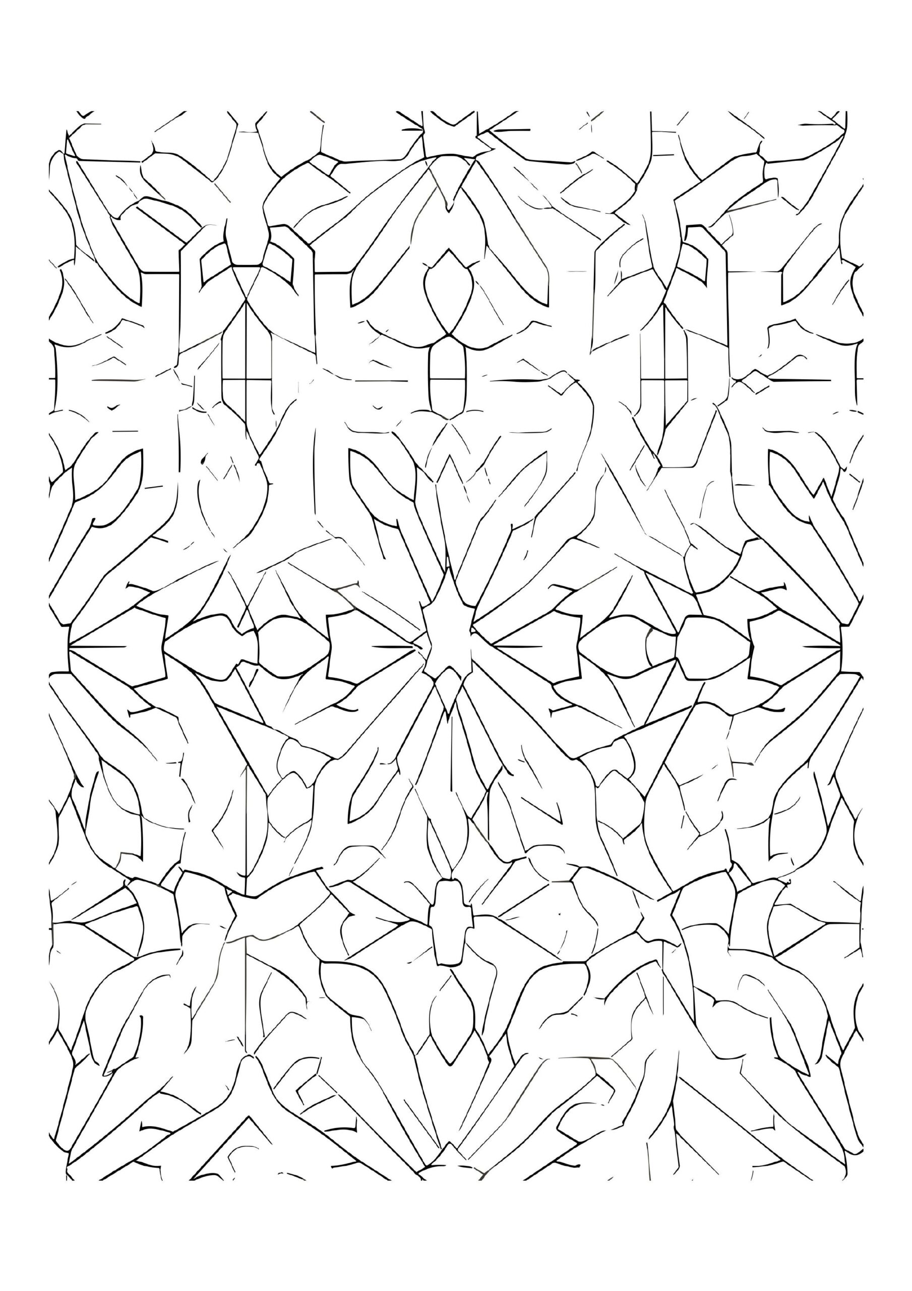 Arabesque Coloring Pages for Relaxation I Intricate Beauty