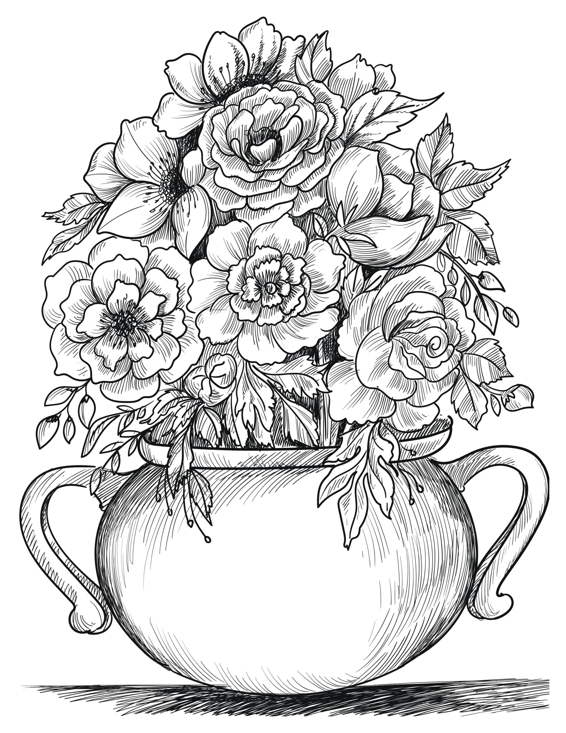 Blooming Rose Coloring Pages Collection I Garden Beauty