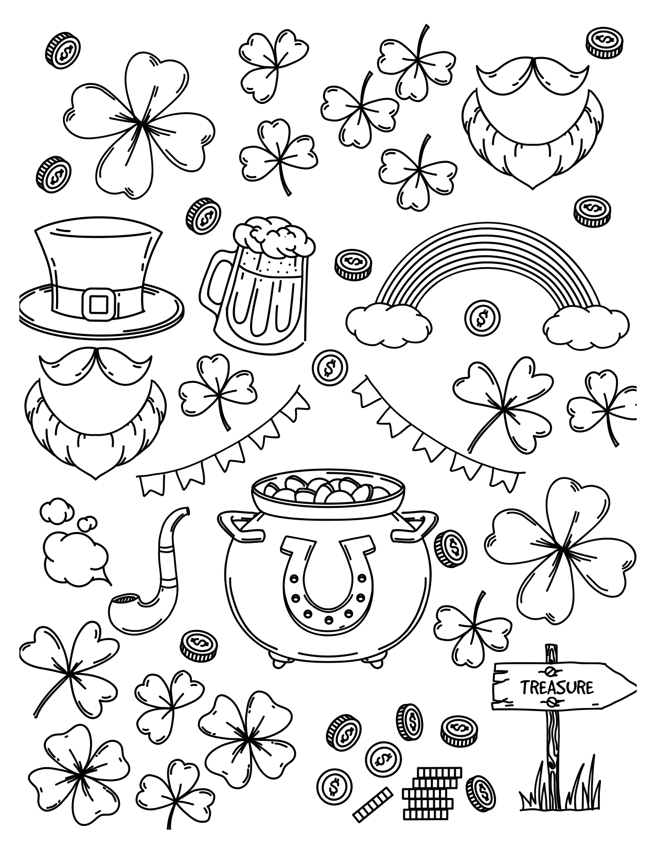 St. Patrick’s Day Coloring Pages I Luck of the Irish