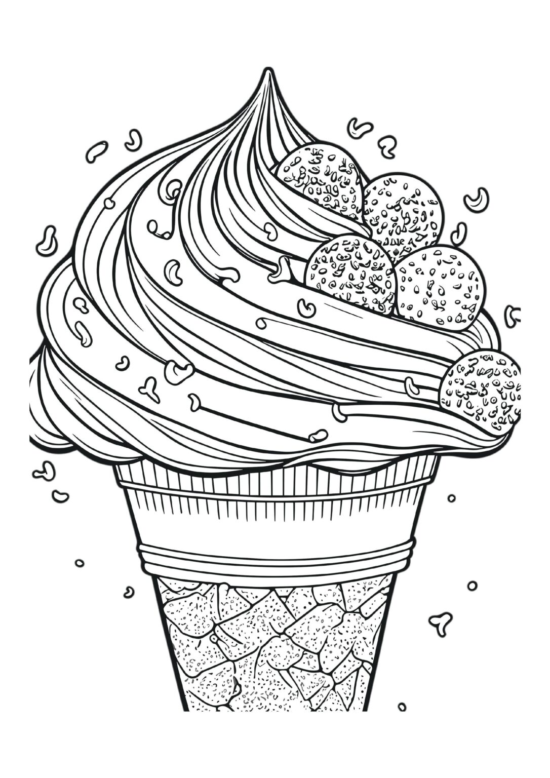 Fancy Food Delight Coloring Pages Collection I Gourmet Gallery