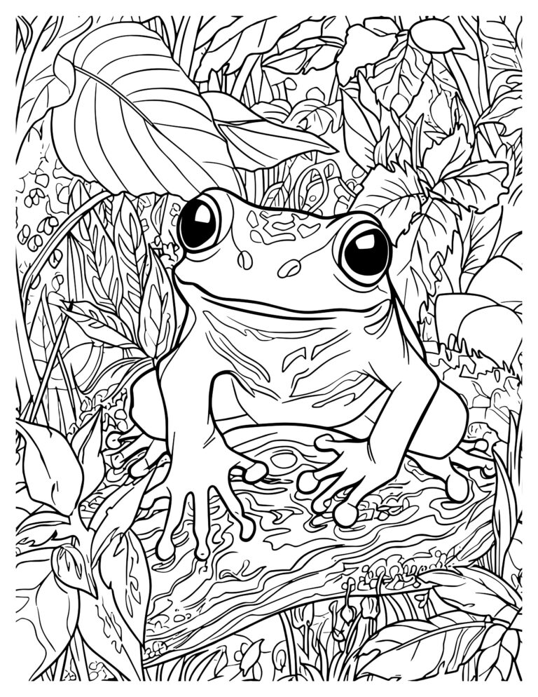 Frog Coloring Pages: Fun and Creative Activities for Kids & Adult