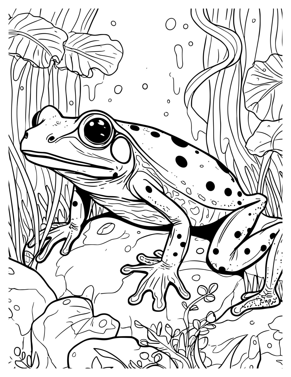 Frog Coloring Pages: Fun and Creative Activities for Kids & Adult
