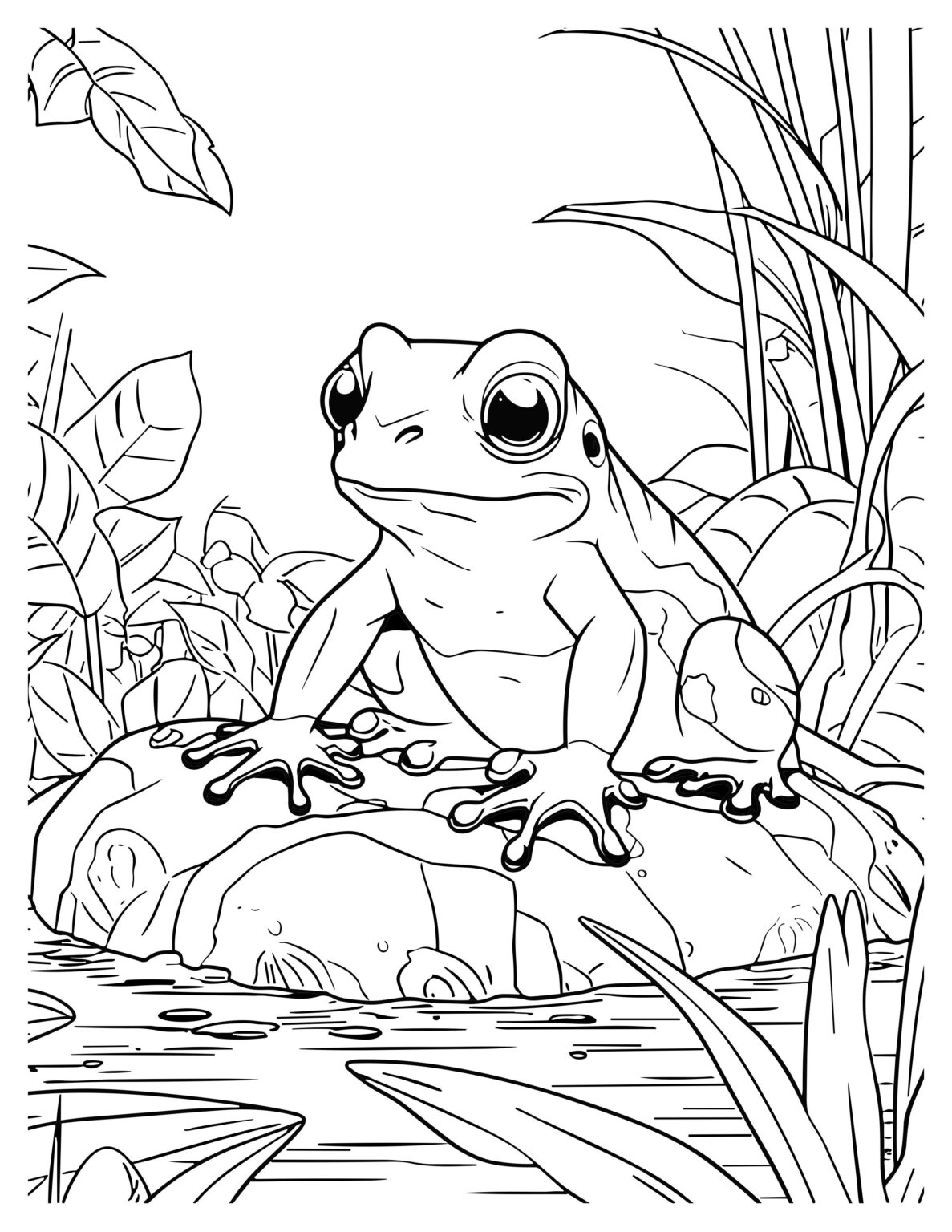 Frog Coloring Pages: Fun and Creative Activities for Kids & Adult