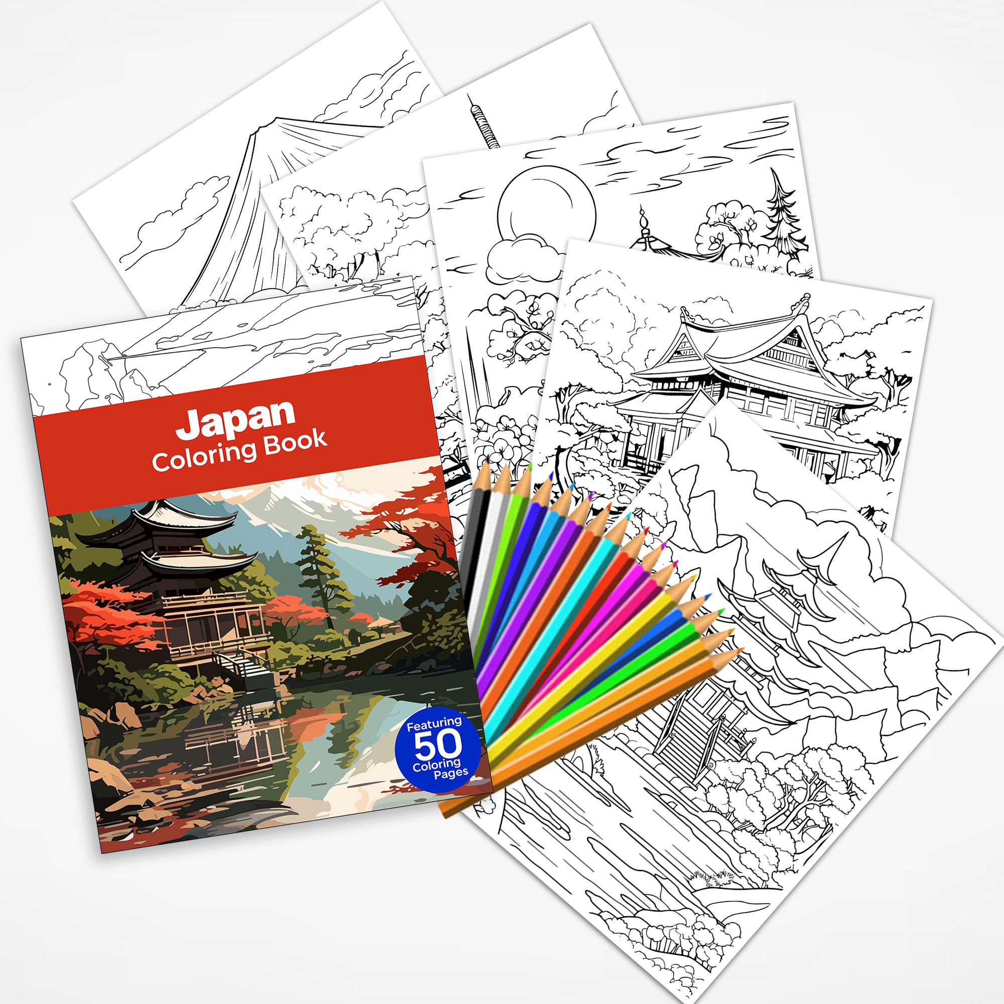Beautiful Japan Coloring Pages Cultural Designs